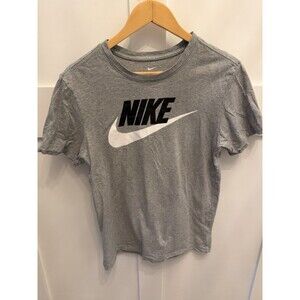 Nike Men's Icon Futura Logo Tee T-Shirt Grey Heather Size Small